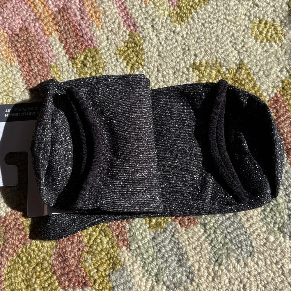 Lululemon NWT Daily Stride Sparkle Socks Black Moon/ Silver glimmer Medium